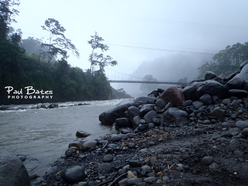 Free Picture: Photo of the Reventazon River, Florida section in Costa Rica where smooth rocks line the banks and clouds roll in for a warm midday rain shower. This picture was actually taken with a tough, waterproof point and shoot camera.