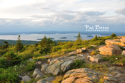 Free Picture: Photo of the spectacular view from the summit of Cadillac Mountain in Acadia National Park, Maine. It's one of the many highlights of the park and is well worth the trip up the winding roads.