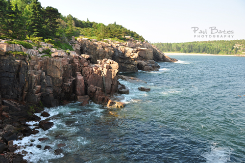 Free Picture: Photo of some great scenic views of majestic cliffs along the water found off of Park Loop Road just south of Sand Beach in Acadia National Park.
