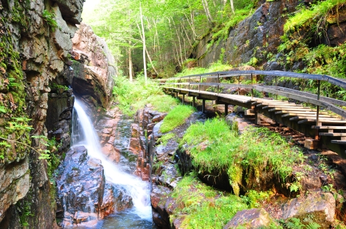 Free Picture: Photo of the beautiful natural waterfall scenery that you'll see in New Hampshire.