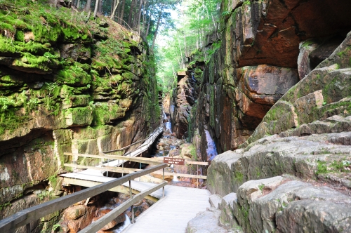 Free Picture: Photo of the Flume Gorge in Franconia State Park in NH.