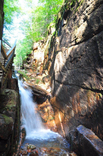 Free Picture: Photo of a waterfall at Franconia Notch State, NH.