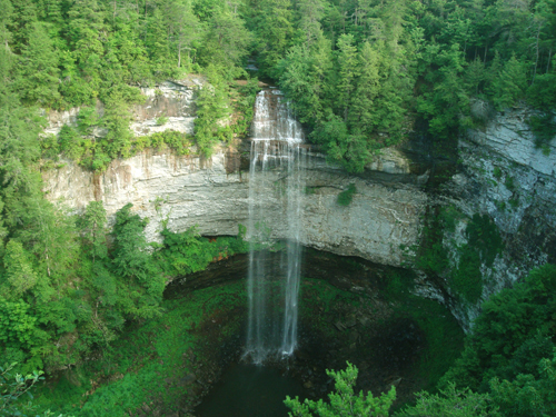 Free Picture: Photo of the main waterfall at Fall Creek Falls State Park, TN.